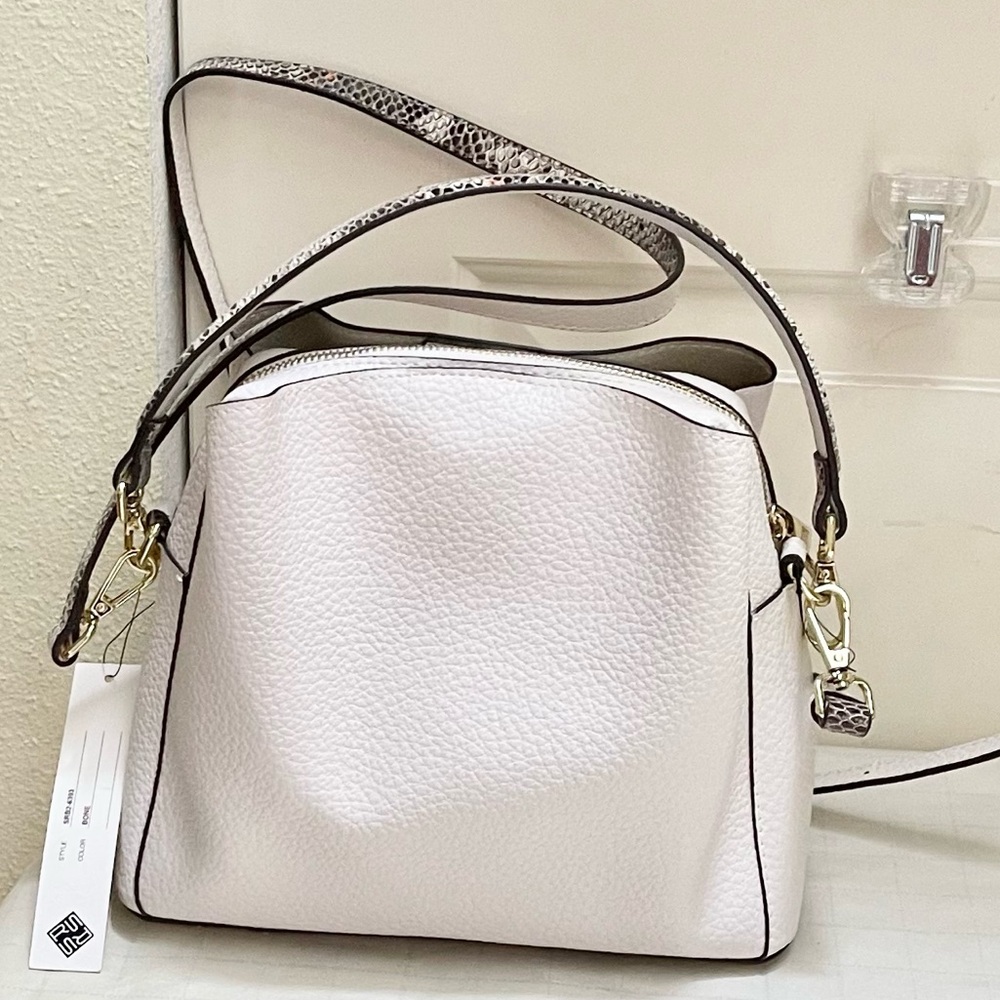 BNWT Sondra Roberts Squared vegan leather bag - Picture 3 of 16